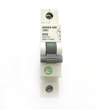 Steeple Series G60 B50 50A 50 Amp MCB Circuit Breaker Type B